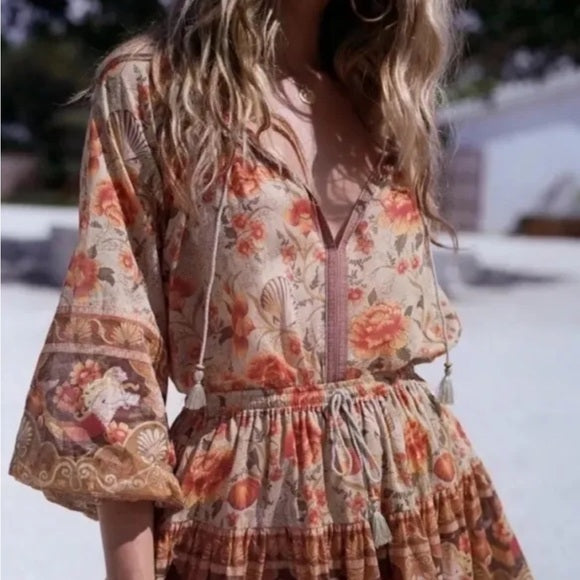 Spell & the Gypsy Seashell Sand Blouse