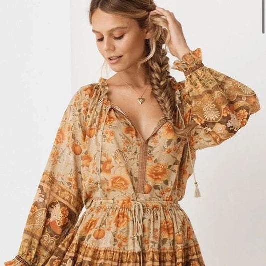 Spell & the Gypsy Seashell Sand Blouse