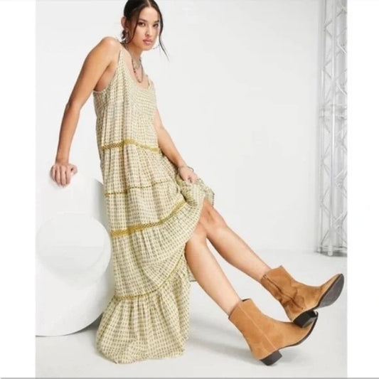 Free People Midnight Dance Maxi Slip Dress