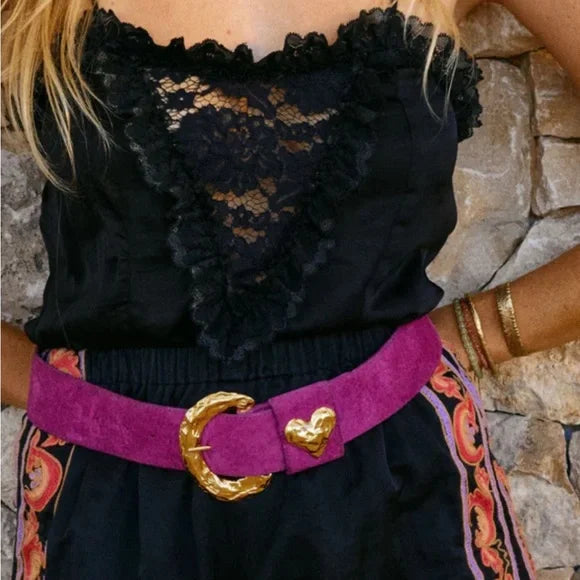 Chasing Unicorns Used To Love Her Satin + Lace Camisole