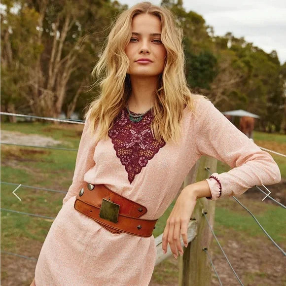 Chasing Unicorns The Heart of the Matter Cutwork Mini Dress