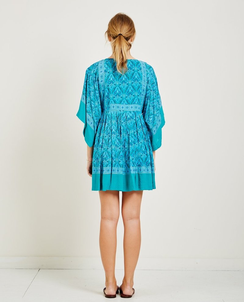 Spell and the Gypsy Jewel Tunic Dress in Emerald