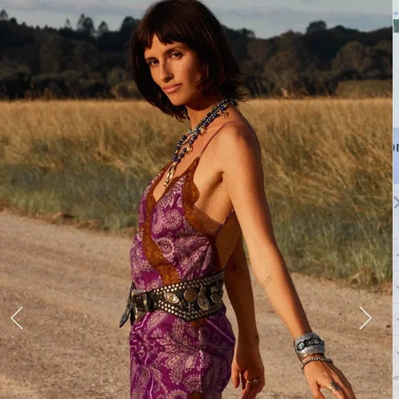 Chasing Unicorns Friend of the Devil Backless Mini Slip Dress